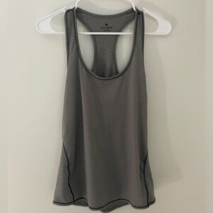 Athleta Women's Gray Chi Racerback Hi Lo Tank Medium